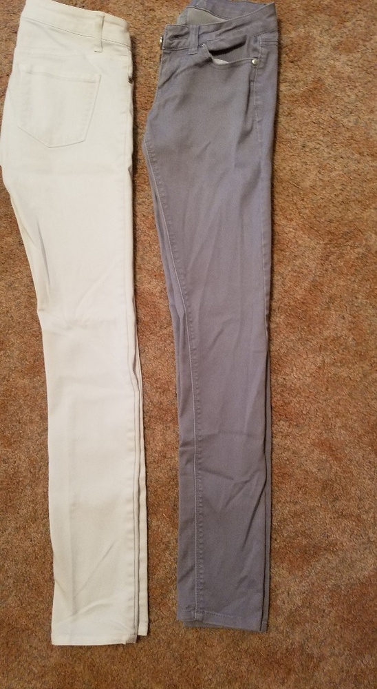 DeliA's Size 0 Jeans White Gray